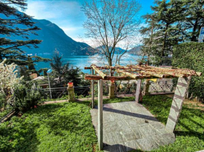 La Castignola con vista lago di Lugano e giardino condiviso